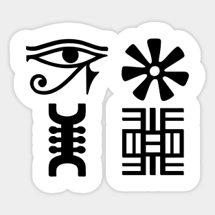 Adinkra  symbols Sticker